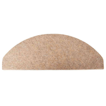 Stair Mats Self-adhesive 15 pcs 65x22.5x3.5 cm Beige
