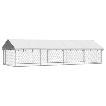 Outdoor Dog Kennel with Roof 600x200x150 cm