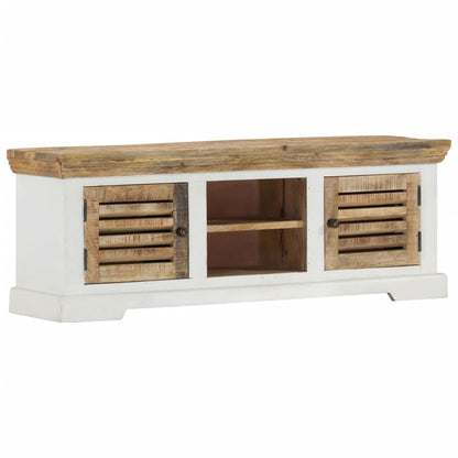 TV Cabinet 110x30x40 cm Solid Wood Mango