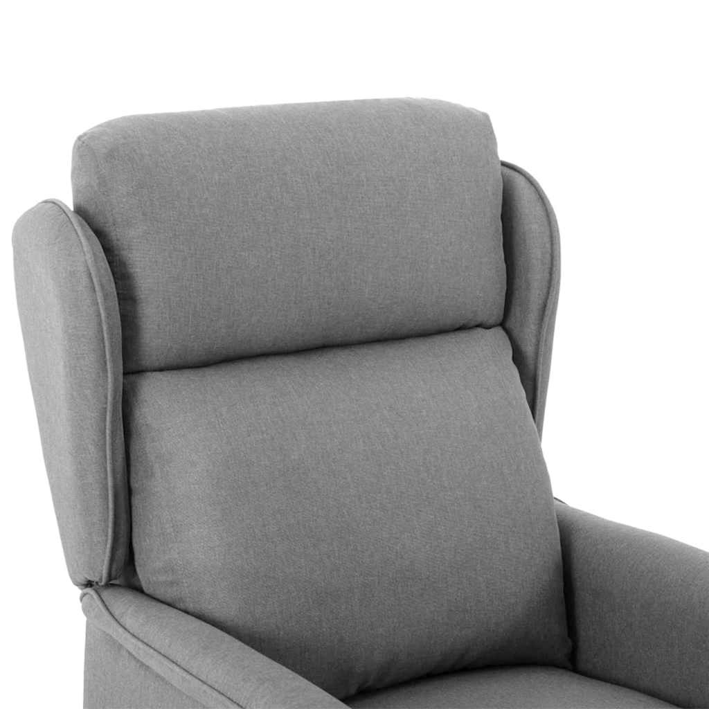 Recliner Chair Light grey 67.5 x 93.5 x 101.5 cm Fabric