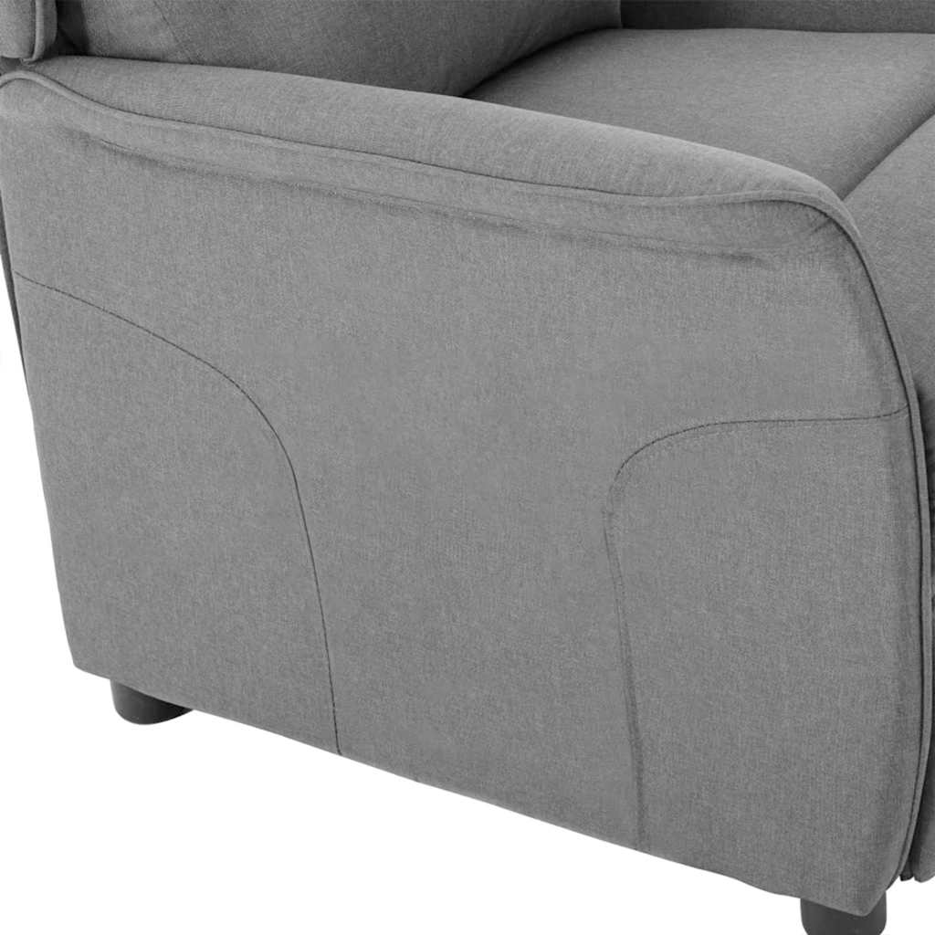 Recliner Chair Light grey 67.5 x 93.5 x 101.5 cm Fabric