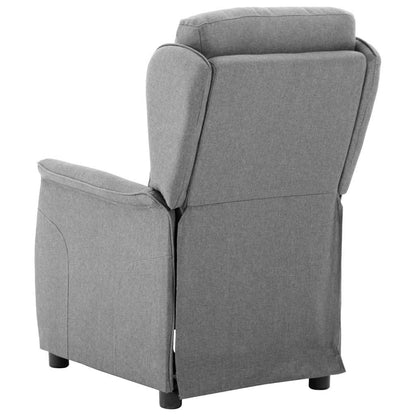 Recliner Chair Light grey 67.5 x 93.5 x 101.5 cm Fabric