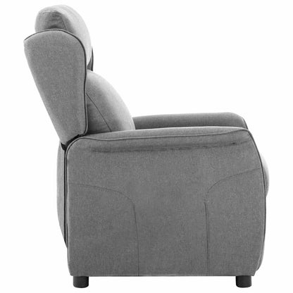 Recliner Chair Light grey 67.5 x 93.5 x 101.5 cm Fabric