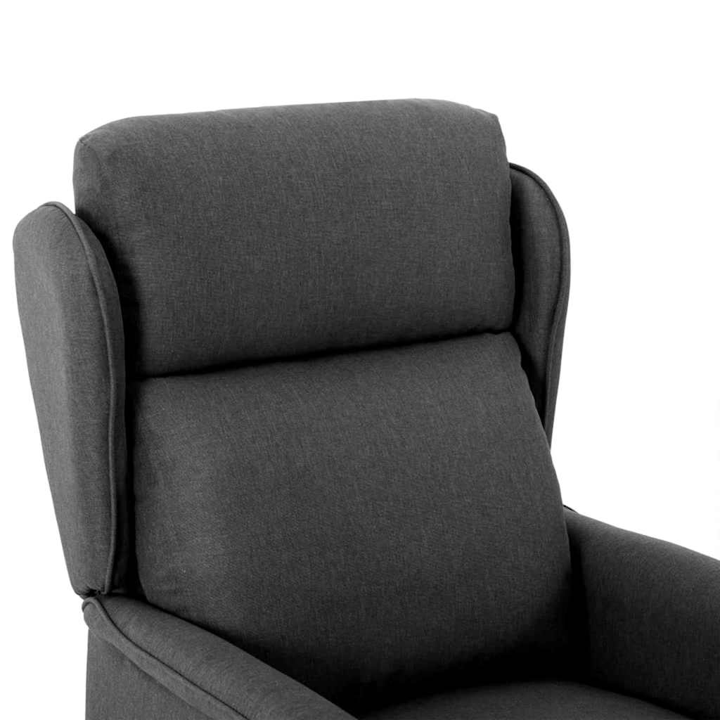Recliner Chair Dark grey 67.5 x 93.5 x 101.5 cm Fabric