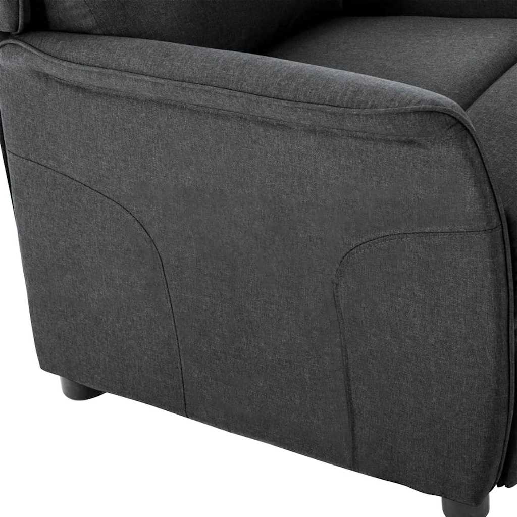 Recliner Chair Dark grey 67.5 x 93.5 x 101.5 cm Fabric