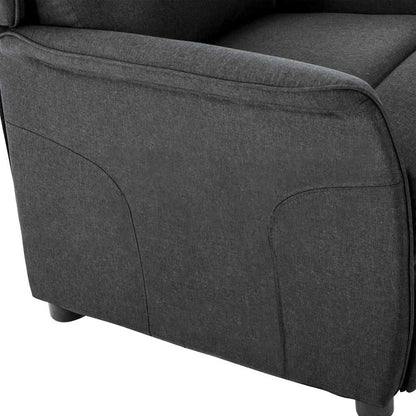 Recliner Chair Dark grey 67.5 x 93.5 x 101.5 cm Fabric
