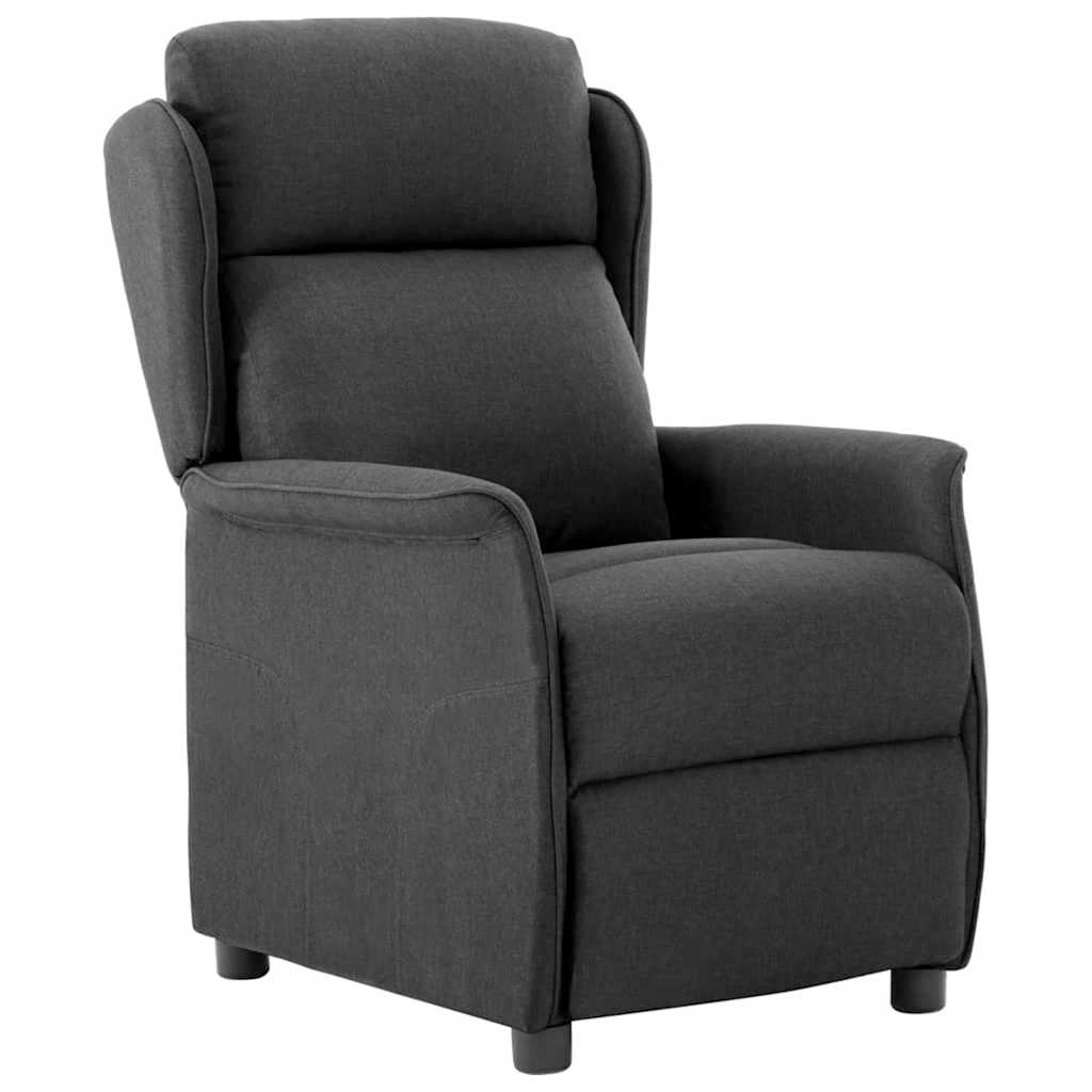 Recliner Chair Dark grey 67.5 x 93.5 x 101.5 cm Fabric