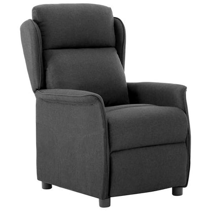 Recliner Chair Dark grey 67.5 x 93.5 x 101.5 cm Fabric