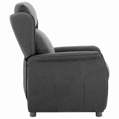 Recliner Chair Dark grey 67.5 x 93.5 x 101.5 cm Fabric