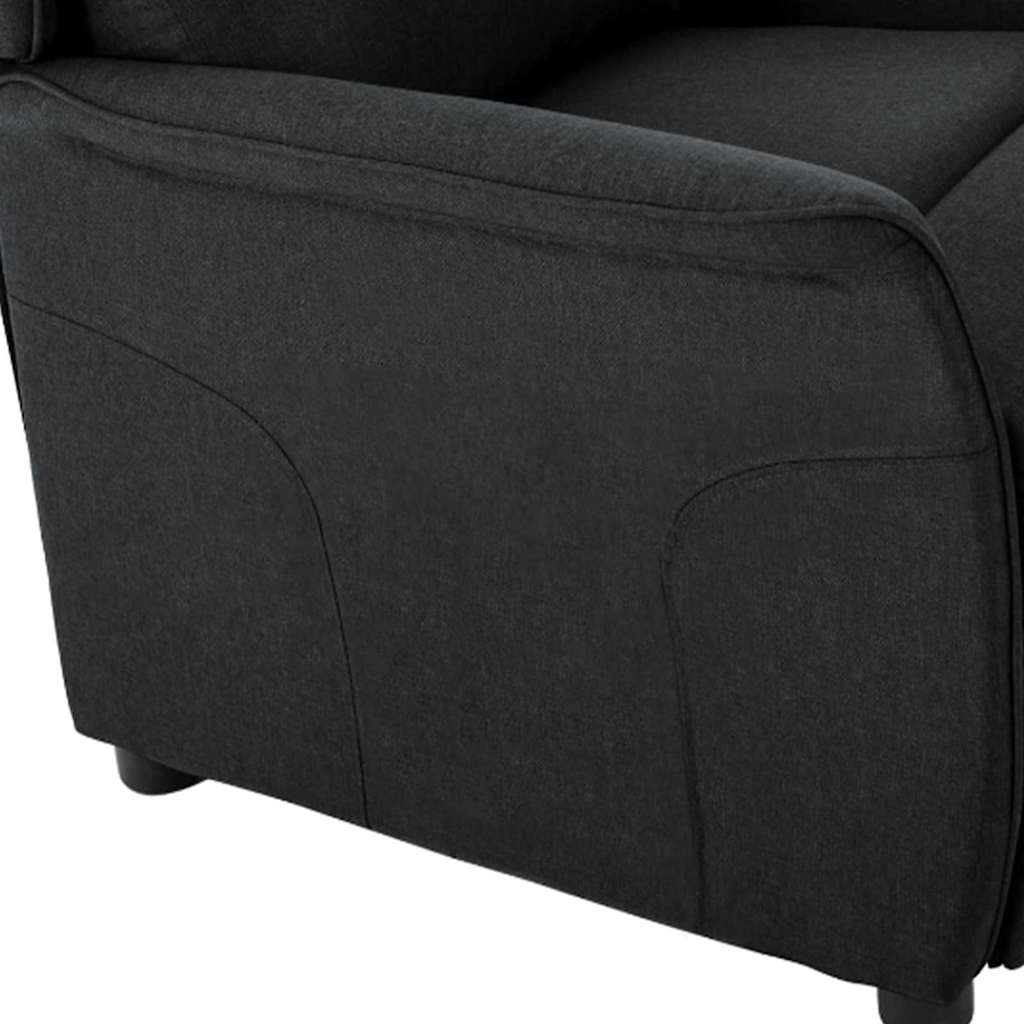 Recliner Chair Black 67.5 x 93.5 x 101.5 cm Fabric