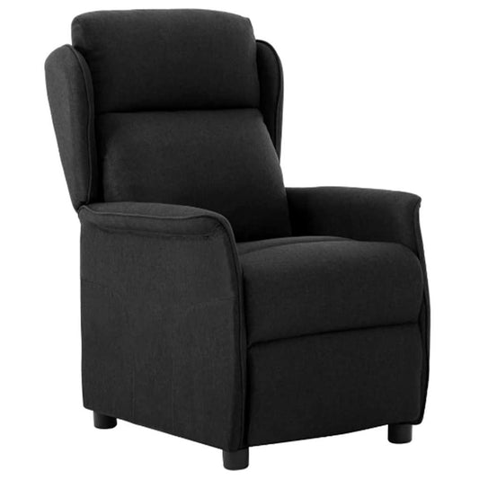 Recliner Chair Black 67.5 x 93.5 x 101.5 cm Fabric