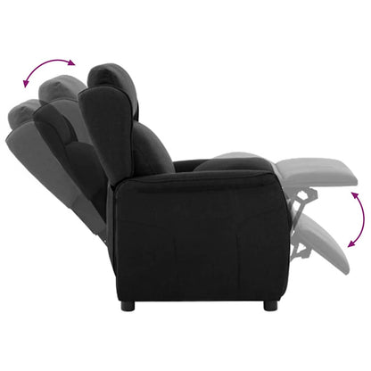Recliner Chair Black 67.5 x 93.5 x 101.5 cm Fabric