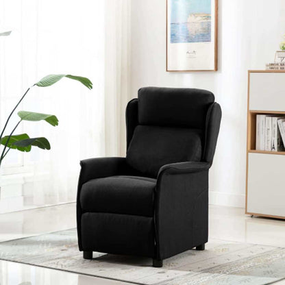 Recliner Chair Black 67.5 x 93.5 x 101.5 cm Fabric