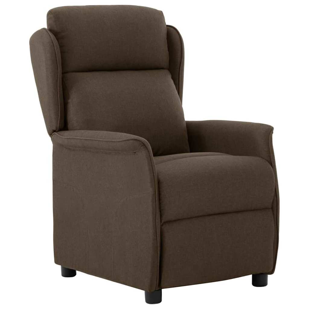 Recliner Chair Brown 67.5 x 93.5 x 101.5 cm Fabric