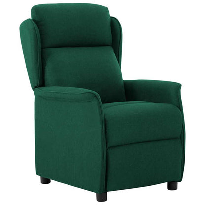 Recliner Chair Dark green 67.5 x 93.5 x 101.5 cm Fabric