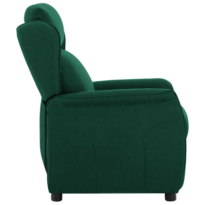 Recliner Chair Dark green 67.5 x 93.5 x 101.5 cm Fabric