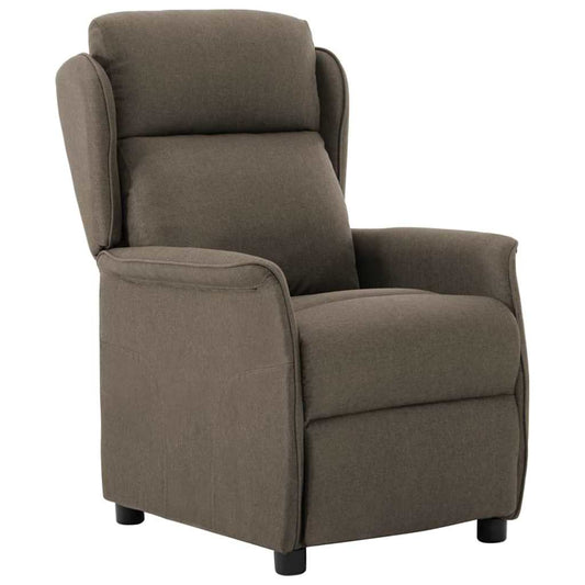 Recliner Chair Taupe 67.5 x 93.5 x 101.5 cm Fabric