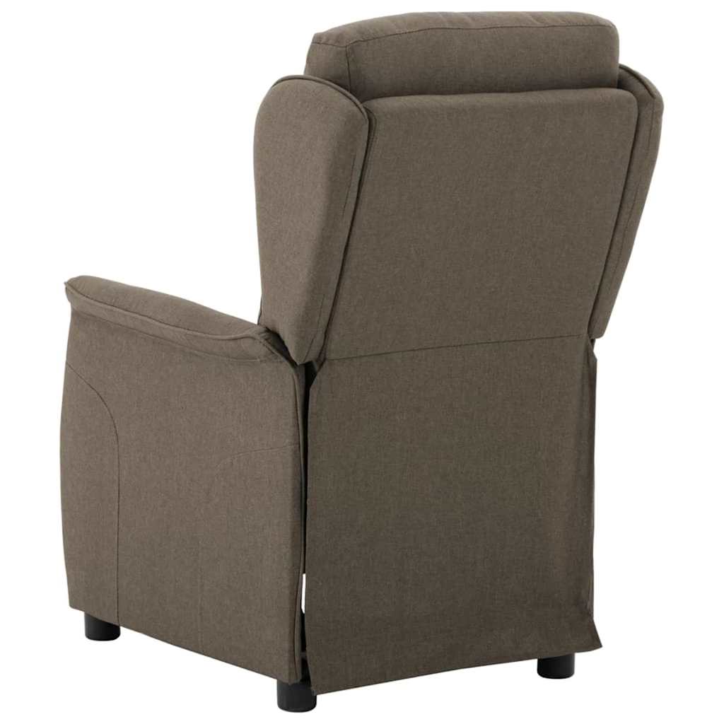 Recliner Chair Taupe 67.5 x 93.5 x 101.5 cm Fabric