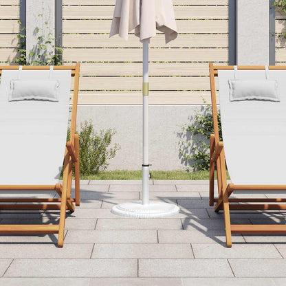 Umbrella Base White 45x45x30 cm Cast Iron