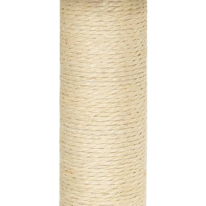 Cat Tree with Sisal Scratching Posts Light Grey 155 cm