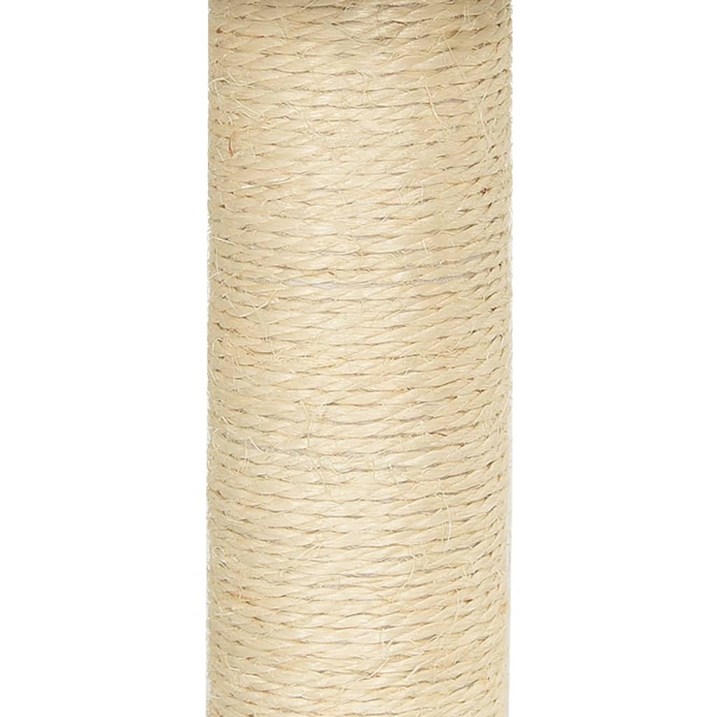 Cat Tree with Sisal Scratching Posts Dark Grey 155 cm