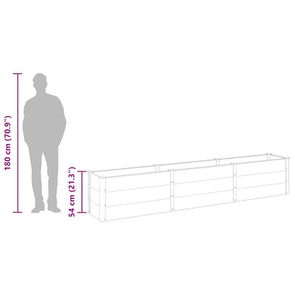 Garden Raised Bed 300x50x54 cm WPC Grey