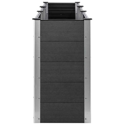 Garden Raised Bed Grey 300x50x91 cm WPC