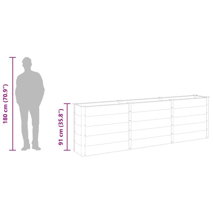 Garden Raised Bed Grey 300x50x91 cm WPC