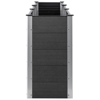 Garden Raised Bed 300x100x91 cm WPC Grey