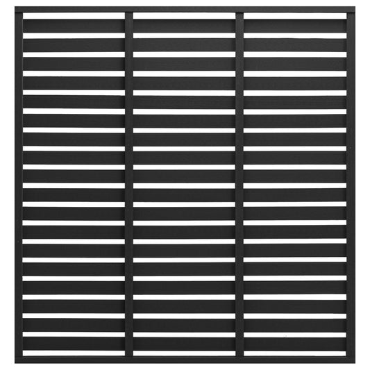 Fence Panel WPC 180x180 cm Black