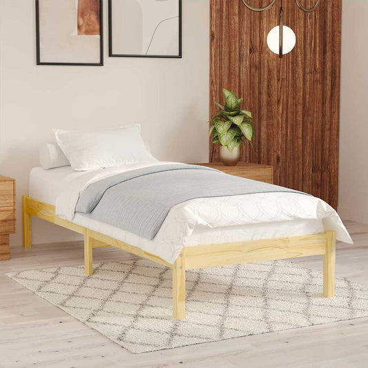 Bed Frame without Mattress Solid Wood Small Single