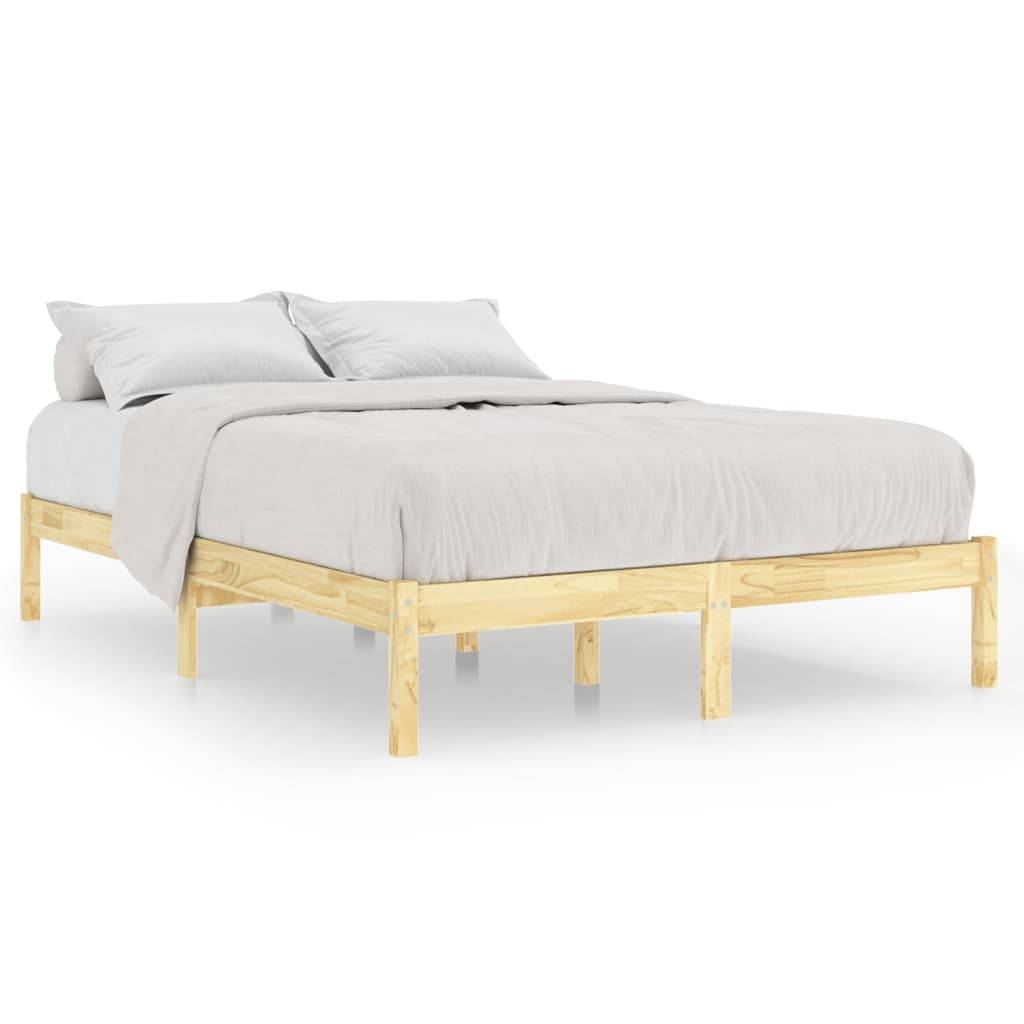 Bed Frame without Mattress Solid Wood Double