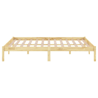 Bed Frame without Mattress Solid Wood Double