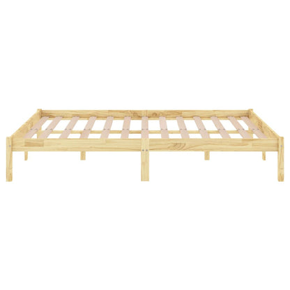 Bed Frame without Mattress Solid Wood Super King Size