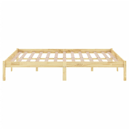 810037 vidaXL Bed Frame without Mattress Solid Wood 200x200 cm