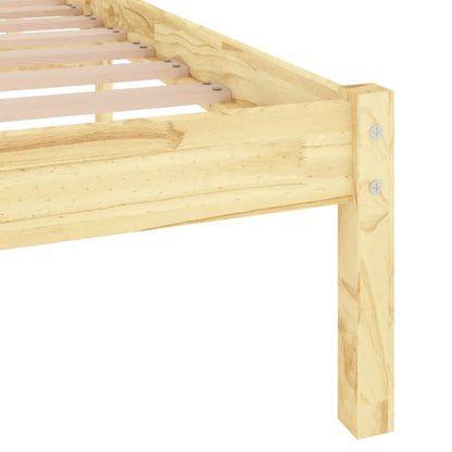 810037 vidaXL Bed Frame without Mattress Solid Wood 200x200 cm