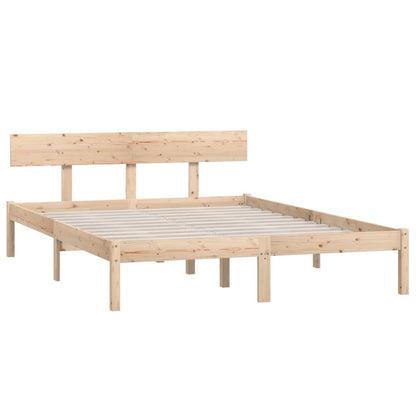 Bed Frame without Mattress Solid Wood Small Double