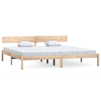 Bed Frame without Mattress Solid Wood 200x200 cm
