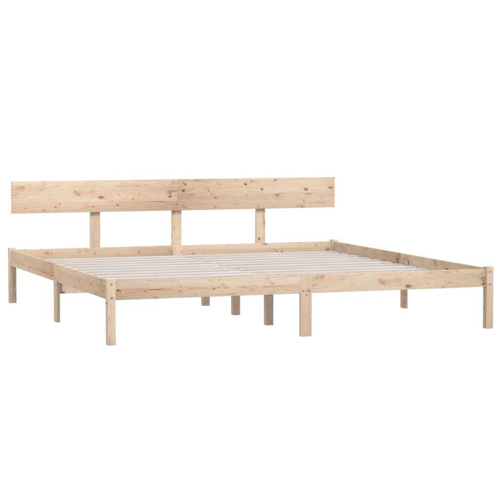 Bed Frame without Mattress Solid Wood 200x200 cm