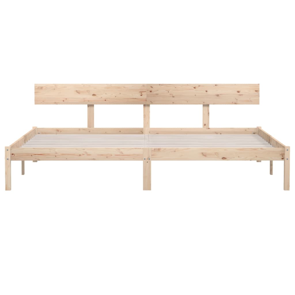 Bed Frame without Mattress Solid Wood 200x200 cm
