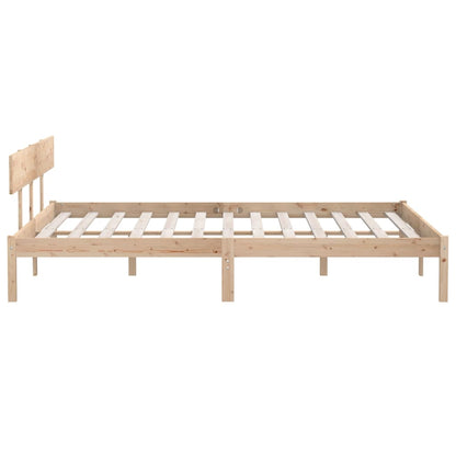 Bed Frame without Mattress Solid Wood 200x200 cm