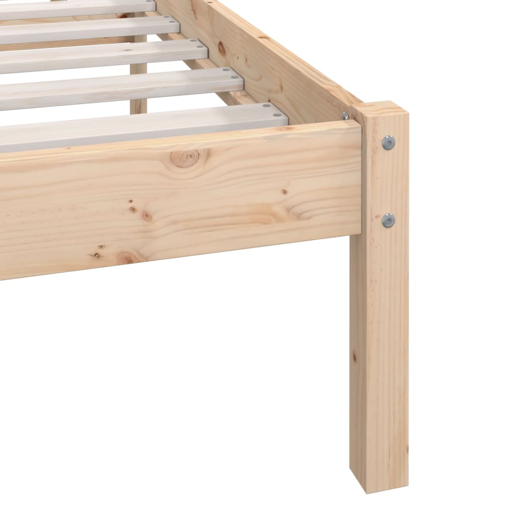 Bed Frame without Mattress Solid Wood 200x200 cm