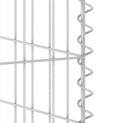 Gabion Wall for Garbage Bin Galvanised Steel 110x100x110 cm