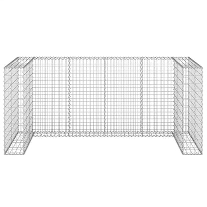 Gabion Wall for Garbage Bins Galvanised Steel 254x100x110 cm