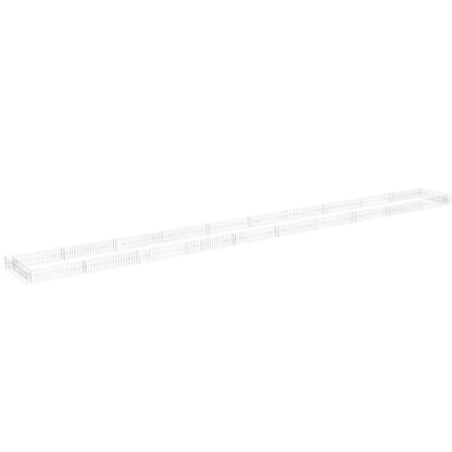 Gabion Raised Bed Galvanised Steel 1000x100x20 cm