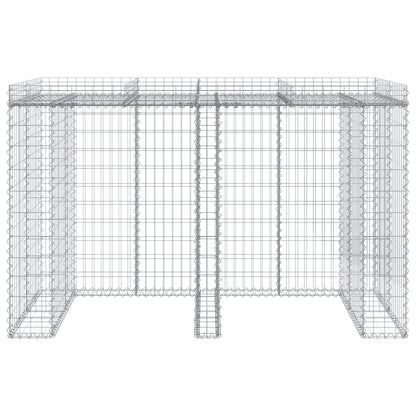 Gabion Wall for Garbage Bin 192x91x120 cm Galvanised Iron