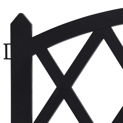 Lawn Edgings 17 pcs Black 10 m PP