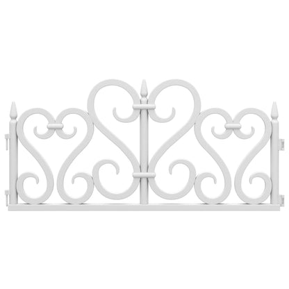 Lawn Edgings 17 pcs White 10 m PP