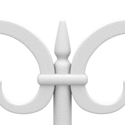 Lawn Edgings 17 pcs White 10 m PP