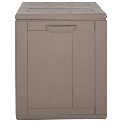 Garden Storage Box 180L Brown PP Wood Look